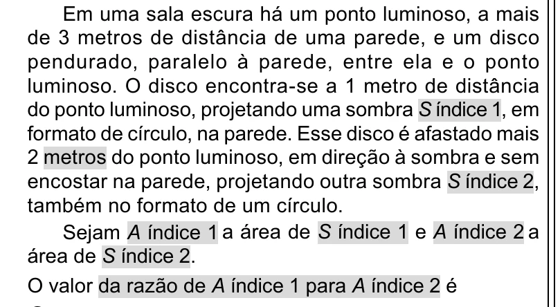 Enunciado original completo da questão 150 do ENEM 2023 - 2º Dia – Caderno 11 – Laranja (braile e ledor) – Reaplicação/PPL, página 23.