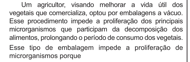 Enunciado original completo da questão 92 do ENEM 2021 - 2º Dia – Caderno 11 – Laranja (braile e ledor) – Reaplicação/PPL/Segunda Oportunidade, página 2.