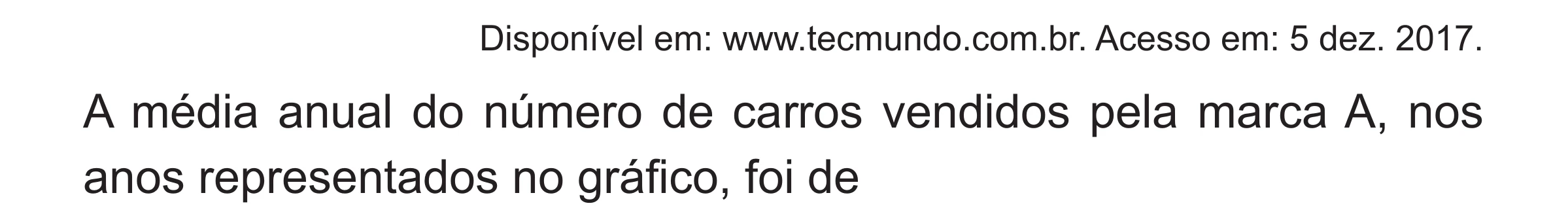 Enunciado original completo da questão 147 do ENEM 2018 - 2º Dia - Caderno 5 – Amarelo (Superampliada) – Aplicação regular, página 52.