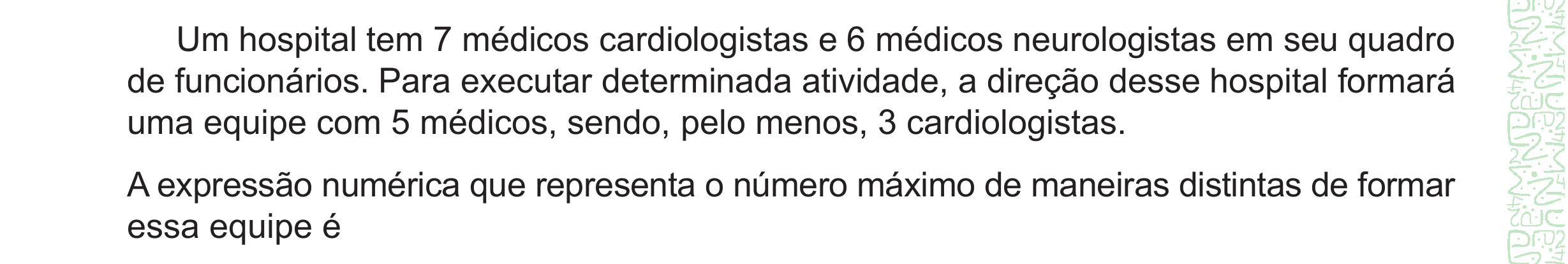 Enunciado original completo da questão 164 do ENEM 2024 - 2º Dia – Caderno 8 – Verde – Aplicação Regular - (Ampliada), página 48.