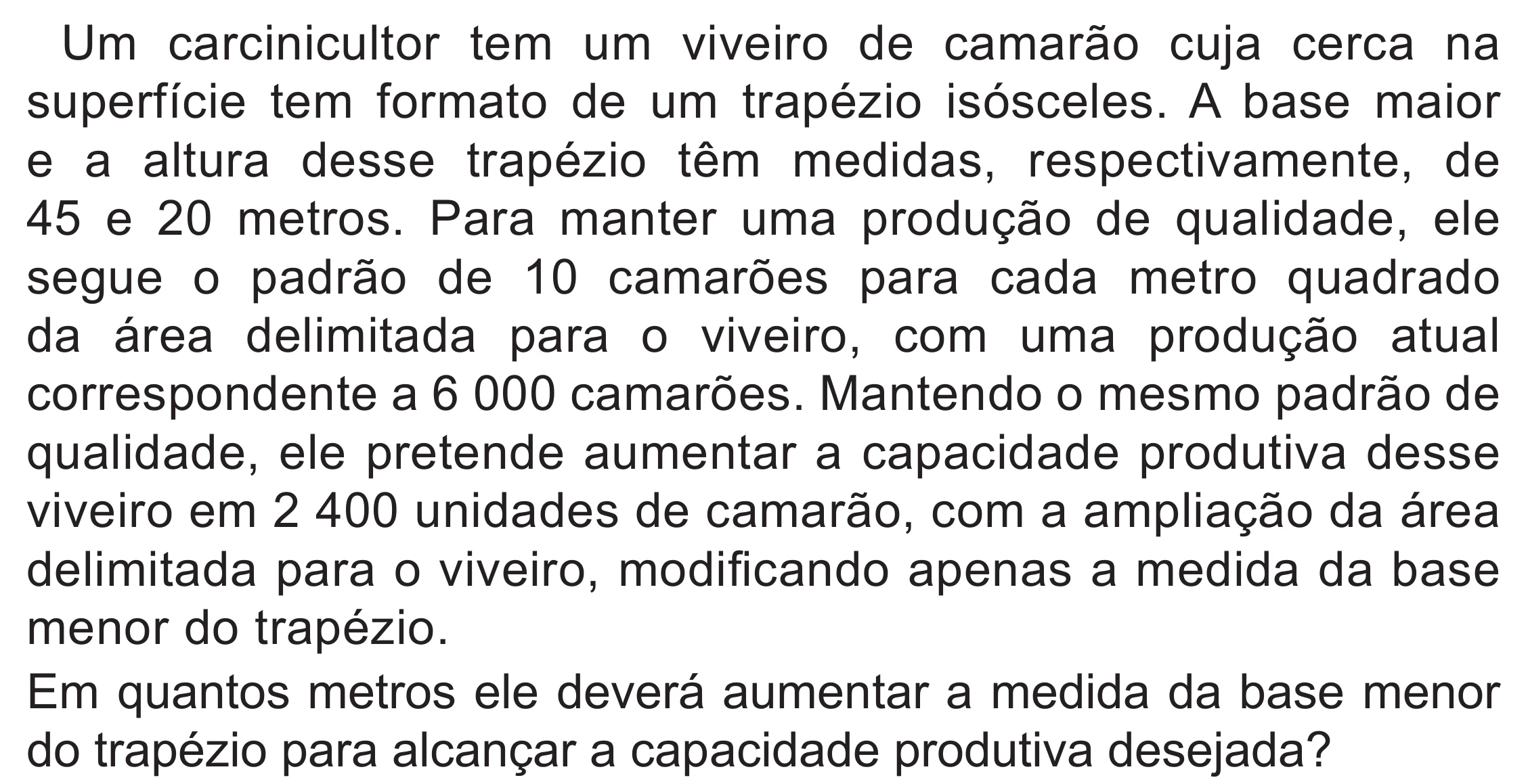 Enunciado original completo da questão 141 do ENEM 2022 - 2º Dia – Caderno 6 – Cinza (Superampliada) – Reaplicação/PPL, página 41.