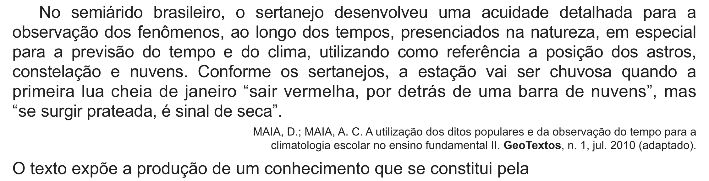 Enunciado original completo da questão 80 do ENEM 2021 - 1º Dia – Caderno 2 – Amarelo (Ampliada) – Aplicação Regular, página 58.