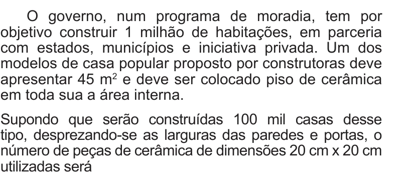 Enunciado original completo da questão 150 do ENEM 2014 - 2º Dia – Caderno 6 – Cinza – Terceira aplicação, página 24.
