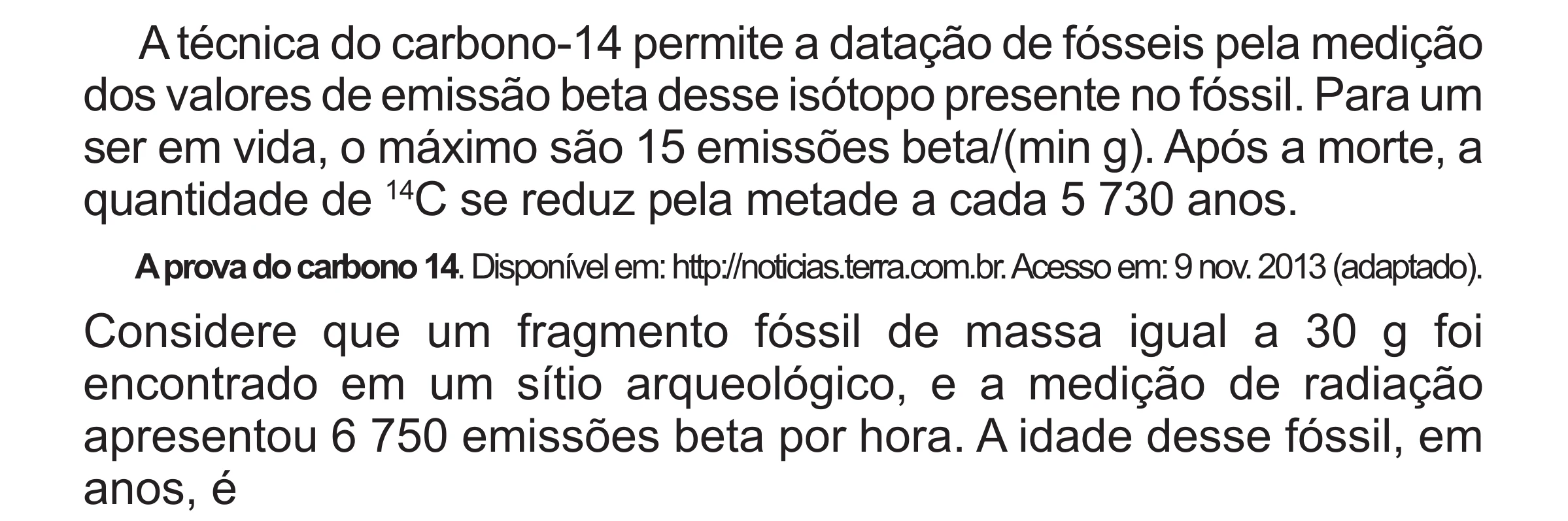 Enunciado original completo da questão 102 do ENEM 2017 - 2º Dia - Caderno 5 – Amarelo (Superampliada) – Aplicação regular, página 11.