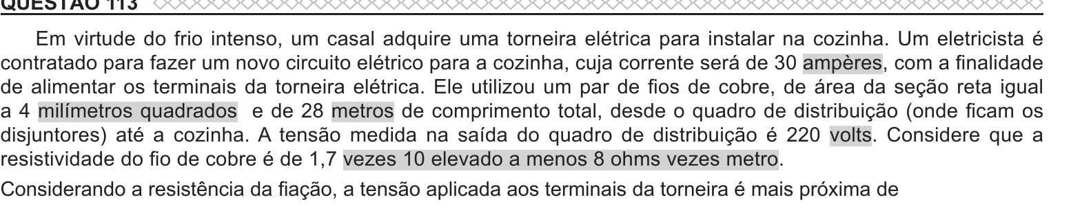 Enunciado original completo da questão 113 do ENEM 2022 - 2º Dia – Caderno 11 – Laranja (braile e ledor) – Reaplicação/PPL, página 10.