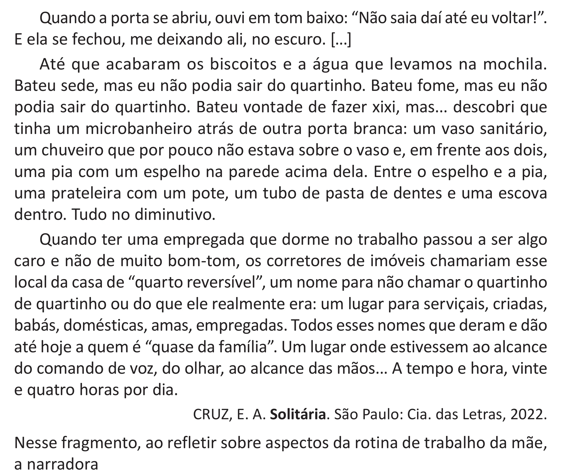 Enunciado original completo da questão 21 do ENEM 2025 - 1º Dia – Caderno 9 – Laranja (Braile e ledor) – Aplicação Regular - (Superampliada) - Belém, Ananindeua e Marituba, página 28.