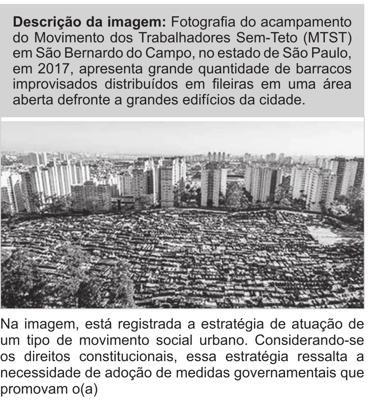 Enunciado original completo da questão 67 do ENEM 2022 - 1º Dia – Caderno 9 – Laranja (braile e ledor) – Reaplicação/PPL, página 26.