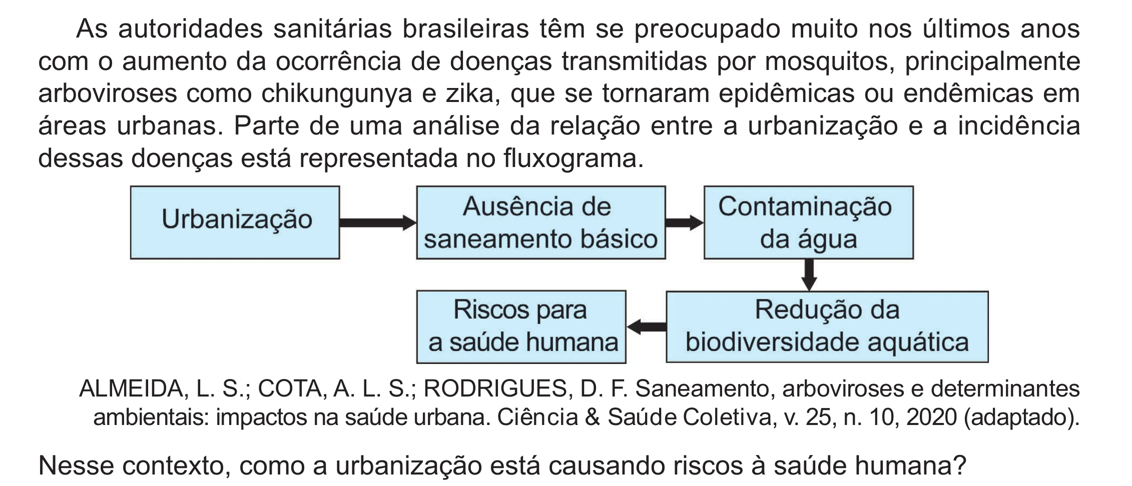 Enunciado original completo da questão 102 do ENEM 2024 - 2º Dia – Caderno 8 – Verde – Aplicação Regular - (Ampliada), página 7.