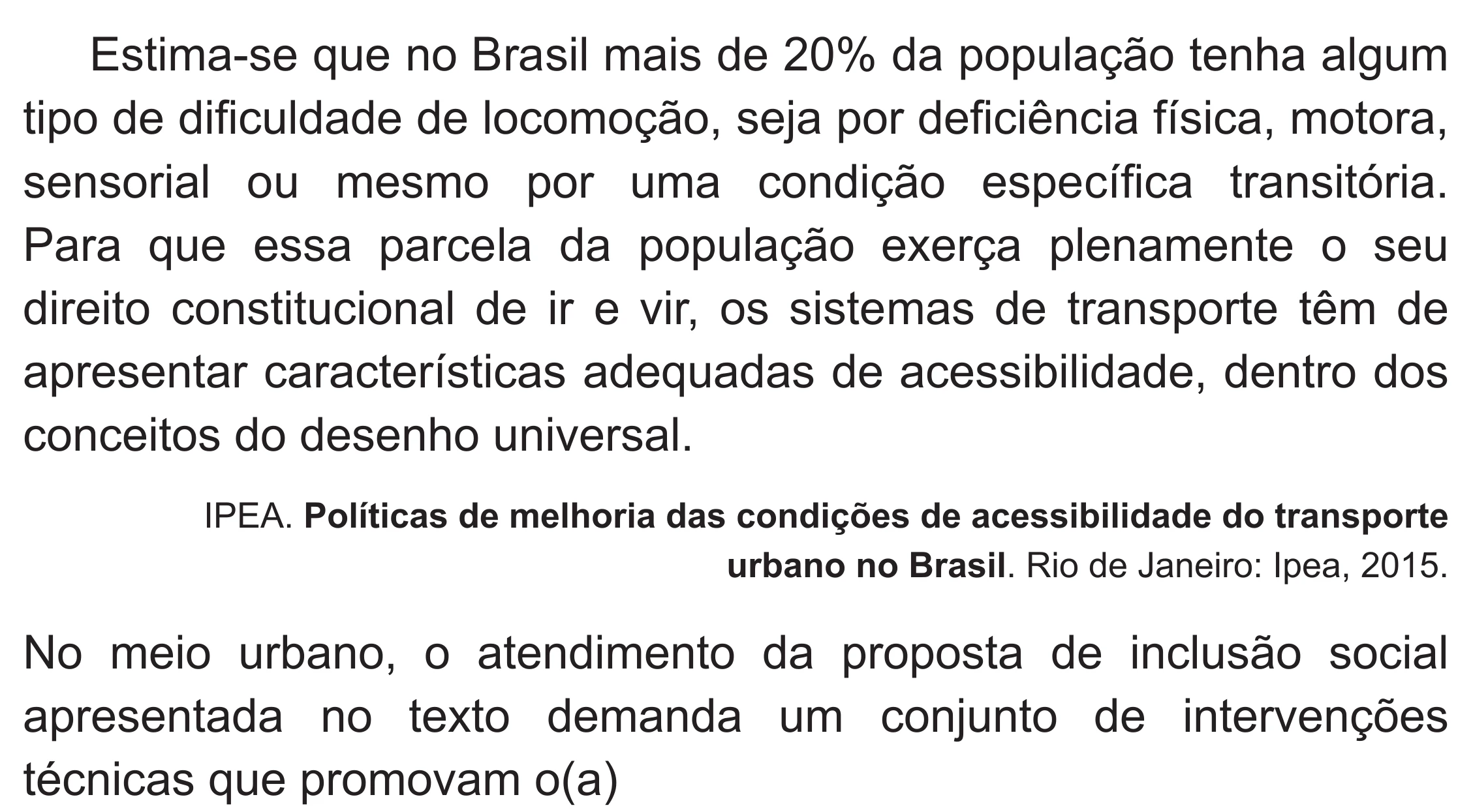 Enunciado original completo da questão 78 do ENEM 2019 - 1º Dia – Caderno 1 – Azul (Superampliada) – Reaplicação/PPL, página 73.