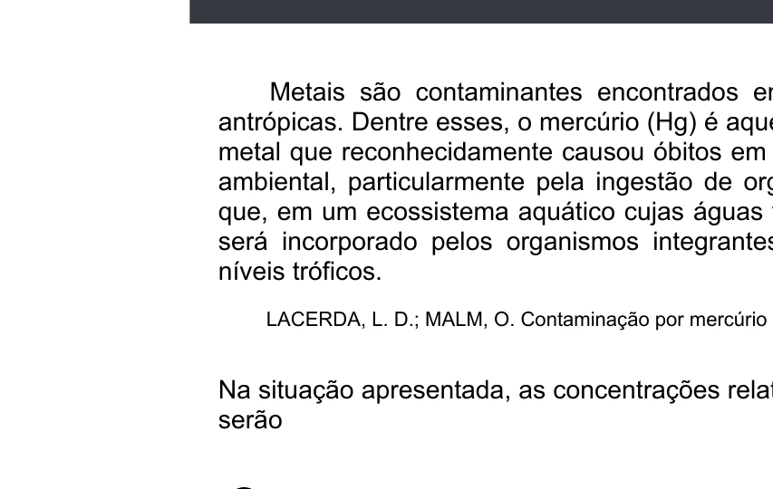 Enunciado original completo da questão 112 do ENEM 2020 - 2º Dia - Caderno 5 – Amarelo – Aplicação digital, página 26.