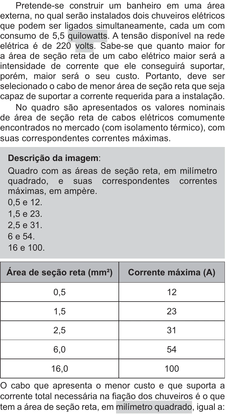 Enunciado original completo da questão 121 do ENEM 2021 - 2º Dia – Caderno 11 – Laranja (braile e ledor) – Reaplicação/PPL/Segunda Oportunidade, página 10.