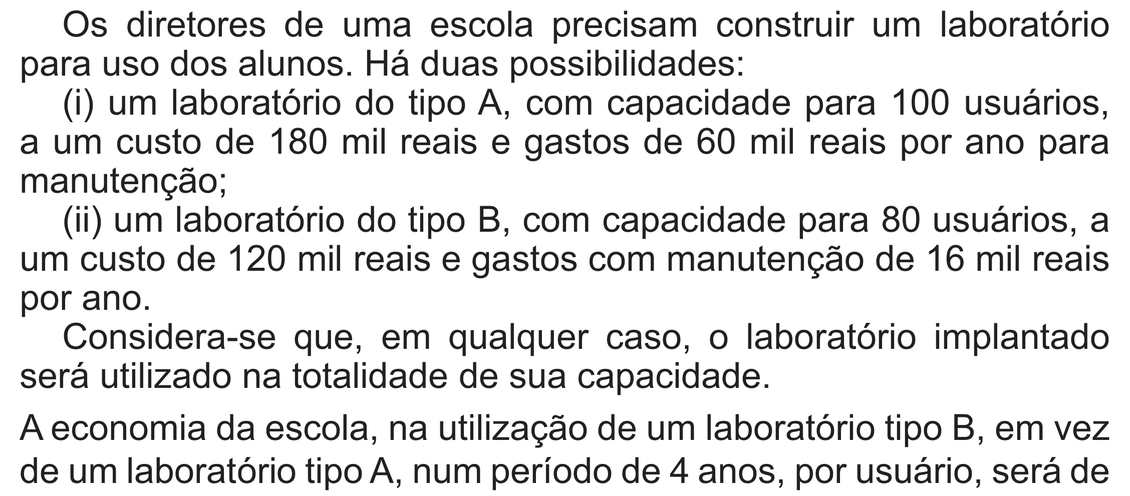 Enunciado original completo da questão 140 do ENEM 2021 - 2º Dia – Caderno 5 – Amarelo (Superampliada) – Aplicação Regular, página 44.