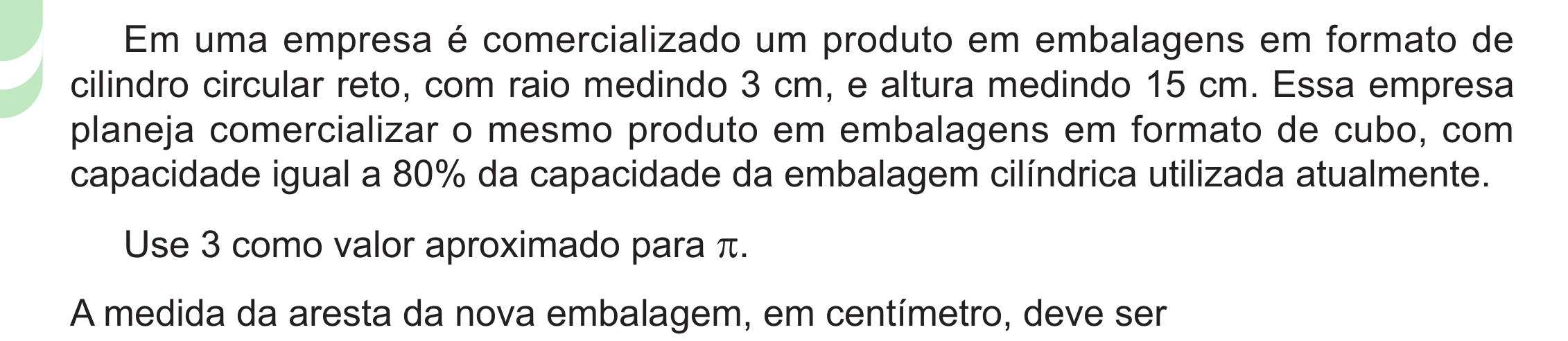 Enunciado original completo da questão 146 do ENEM 2024 - 2º Dia – Caderno 8 – Verde – Aplicação Regular - (Ampliada), página 38.
