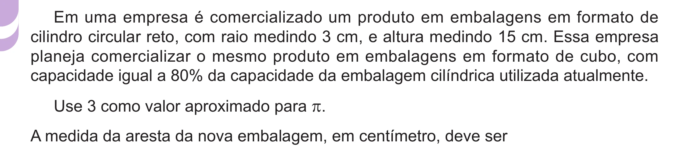 Enunciado original completo da questão 146 do ENEM 2024 - 2º Dia – Caderno 12 – Roxo (Libras) – Aplicação Regular - (Ampliada), página 38.