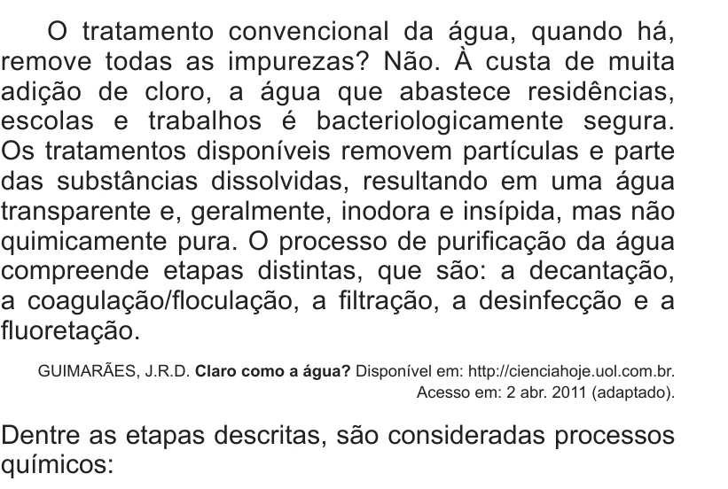 Enunciado original completo da questão 68 do ENEM 2014 - 1º Dia – Caderno 3 – Branco – Terceira aplicação, página 23.