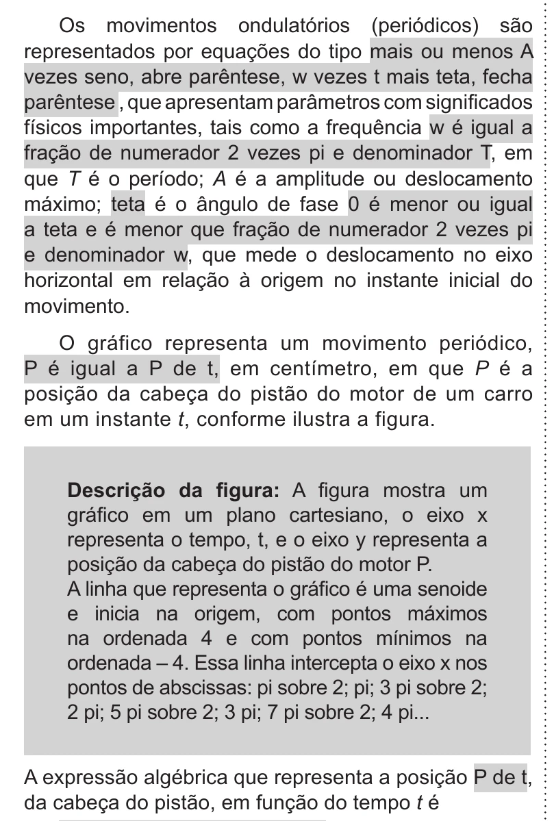 Enunciado original completo da questão 145 do ENEM 2019 - 2º Dia – Caderno 11 – Laranja – Reaplicação/PPL, página 20.