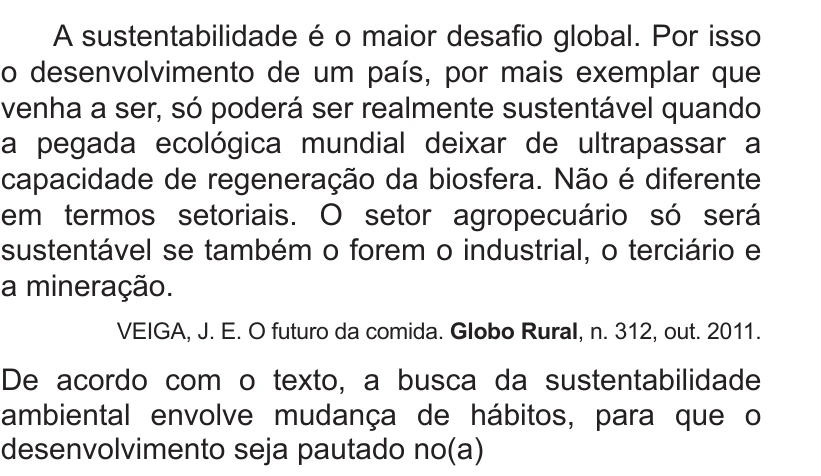 Enunciado original completo da questão 38 do ENEM 2014 - 1º Dia – Caderno 3 – Branco – Terceira aplicação, página 13.