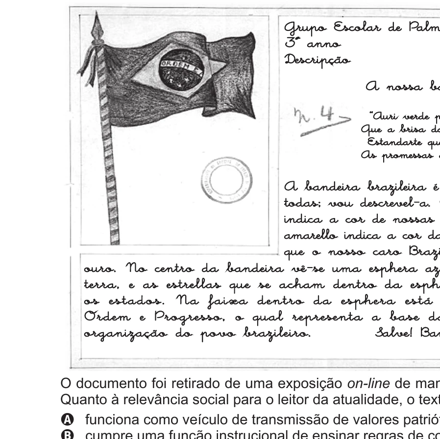 Enunciado original completo da questão 96 do ENEM 2013 - 2º Dia - Caderno 5 - Amarelo – Aplicação regular, página 6.
