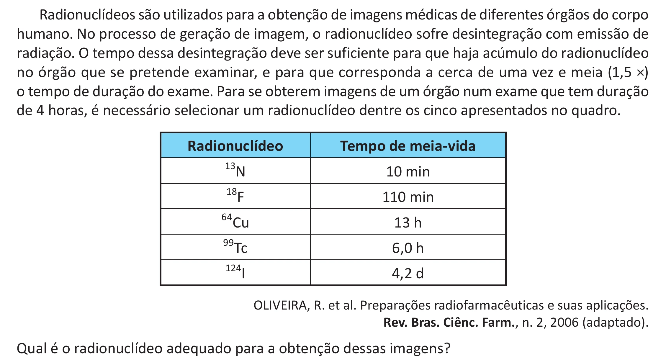 Enunciado original completo da questão 99 do ENEM 2025 - 2º Dia – Caderno 11 – Laranja (Braile e ledor) – Reaplicação - (Ampliada), página 6.