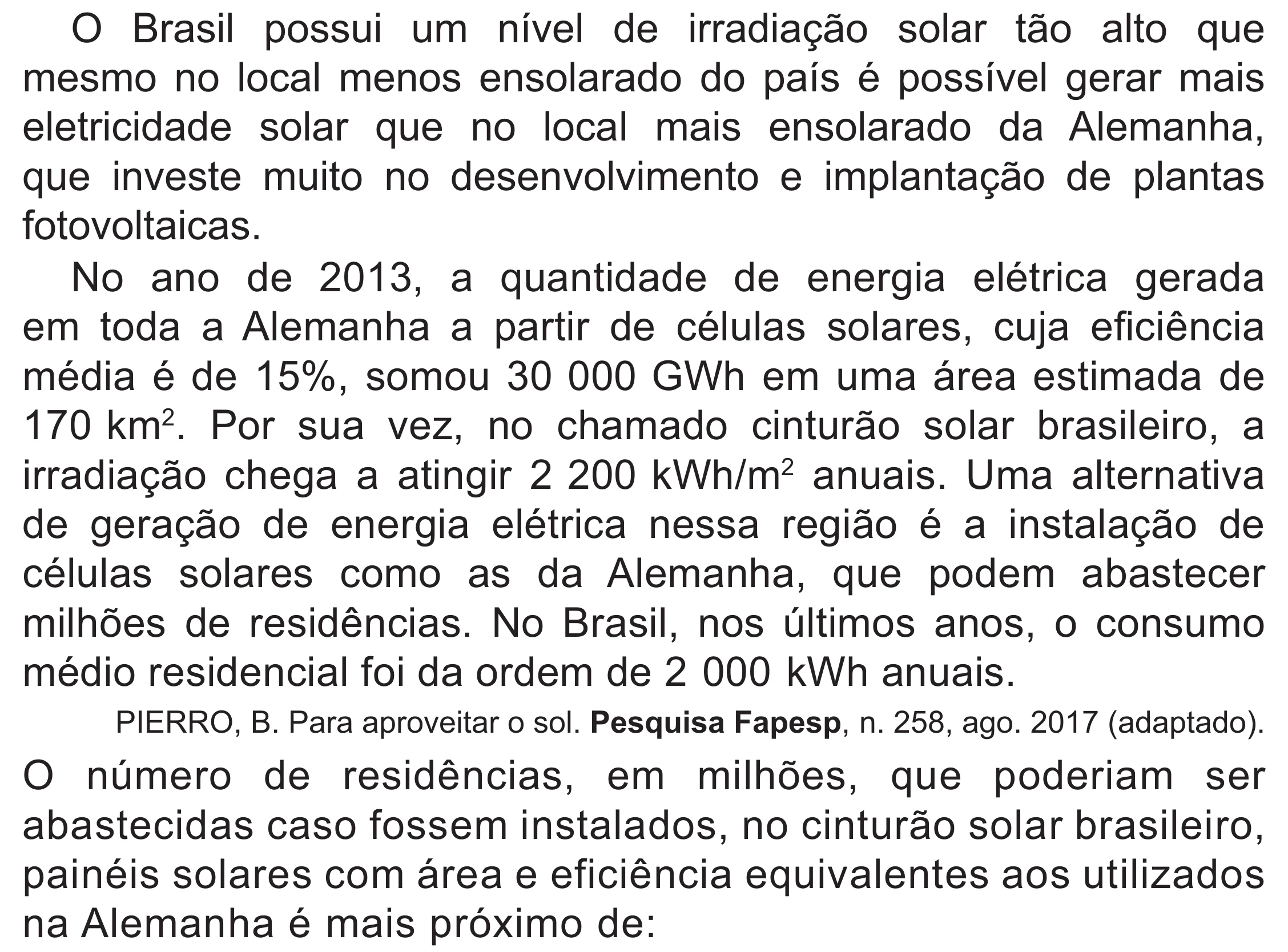 Enunciado original completo da questão 120 do ENEM 2021 - 2º Dia – Caderno 5 – Amarelo (Superampliada) – Reaplicação/PPL/Segunda Oportunidade, página 26.