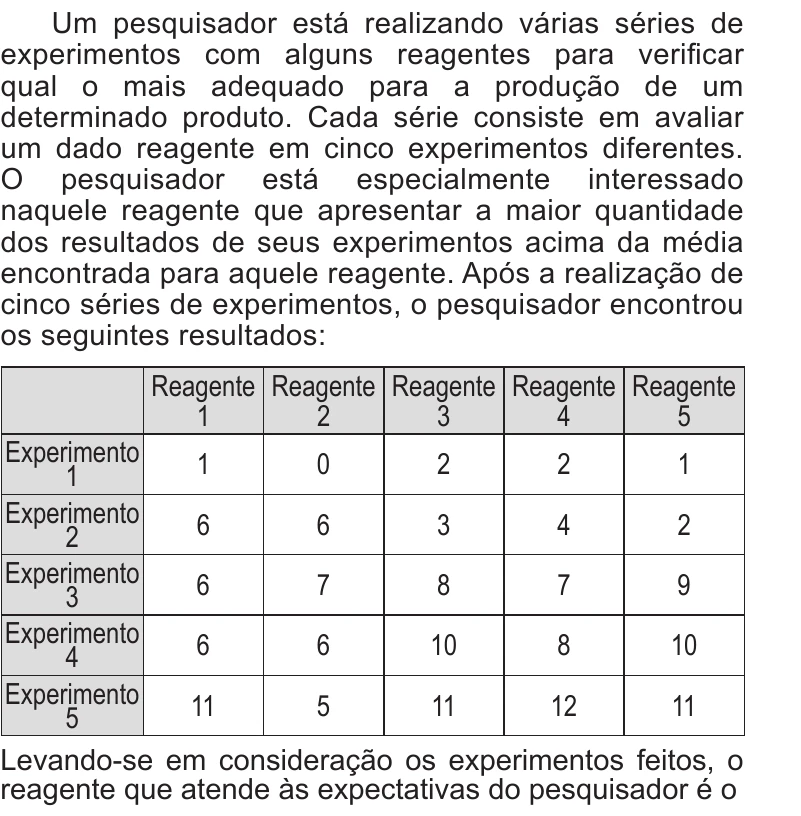 Enunciado original completo da questão 141 do ENEM 2014 - 2º Dia - Caderno 6 - Cinza – Aplicação regular, página 20.