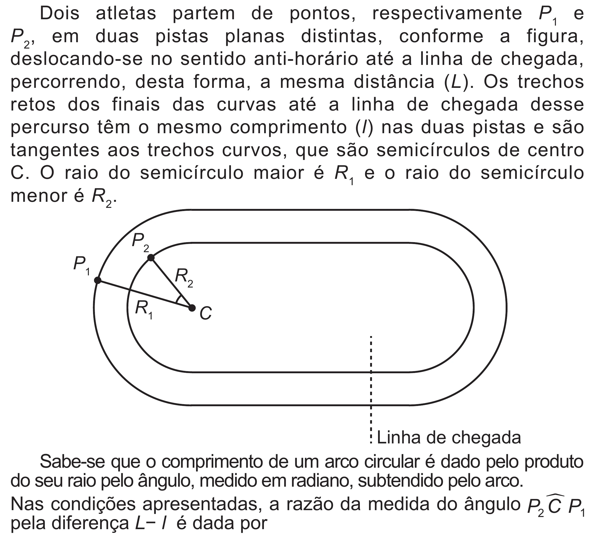 Enunciado original completo da questão 171 do ENEM 2020 - 2º Dia – Caderno 8 – Rosa (Superampliada) – Reaplicação/PPL, página 69.