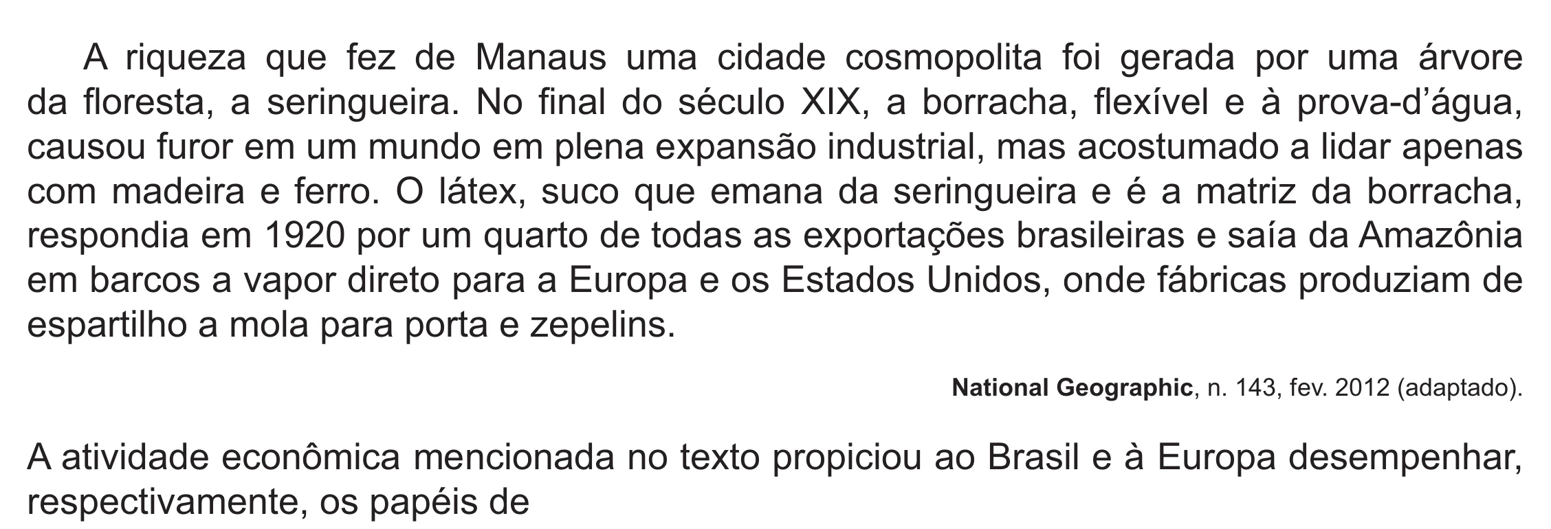 Enunciado original completo da questão 86 do ENEM 2021 - 1º Dia – Caderno 2 – Amarelo (Ampliada) – Reaplicação/PPL/Segunda Oportunidade, página 61.