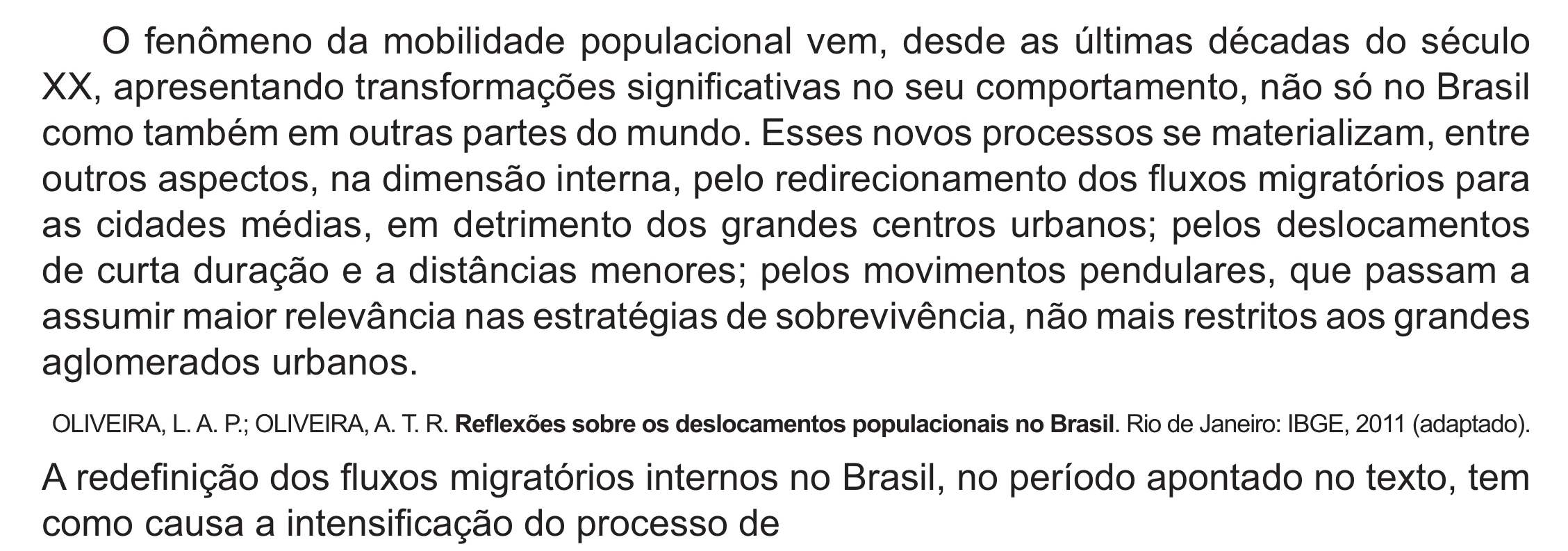 Enunciado original completo da questão 73 do ENEM 2017 - 1º Dia - Caderno 1 - Azul (Ampliada) – Aplicação regular, página 54.
