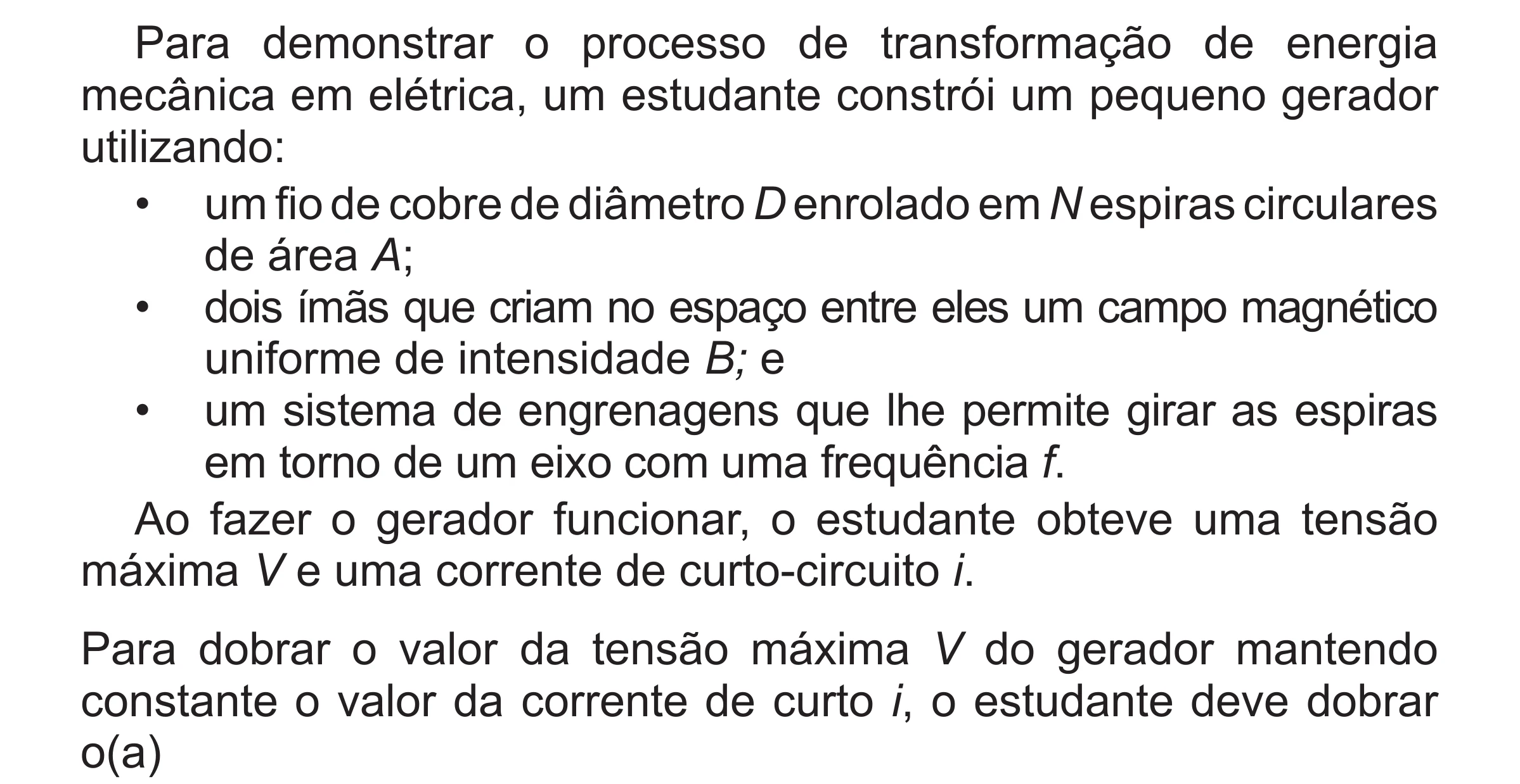 Enunciado original completo da questão 127 do ENEM 2017 - 2º Dia - Caderno 5 – Amarelo (Superampliada) – Aplicação regular, página 33.