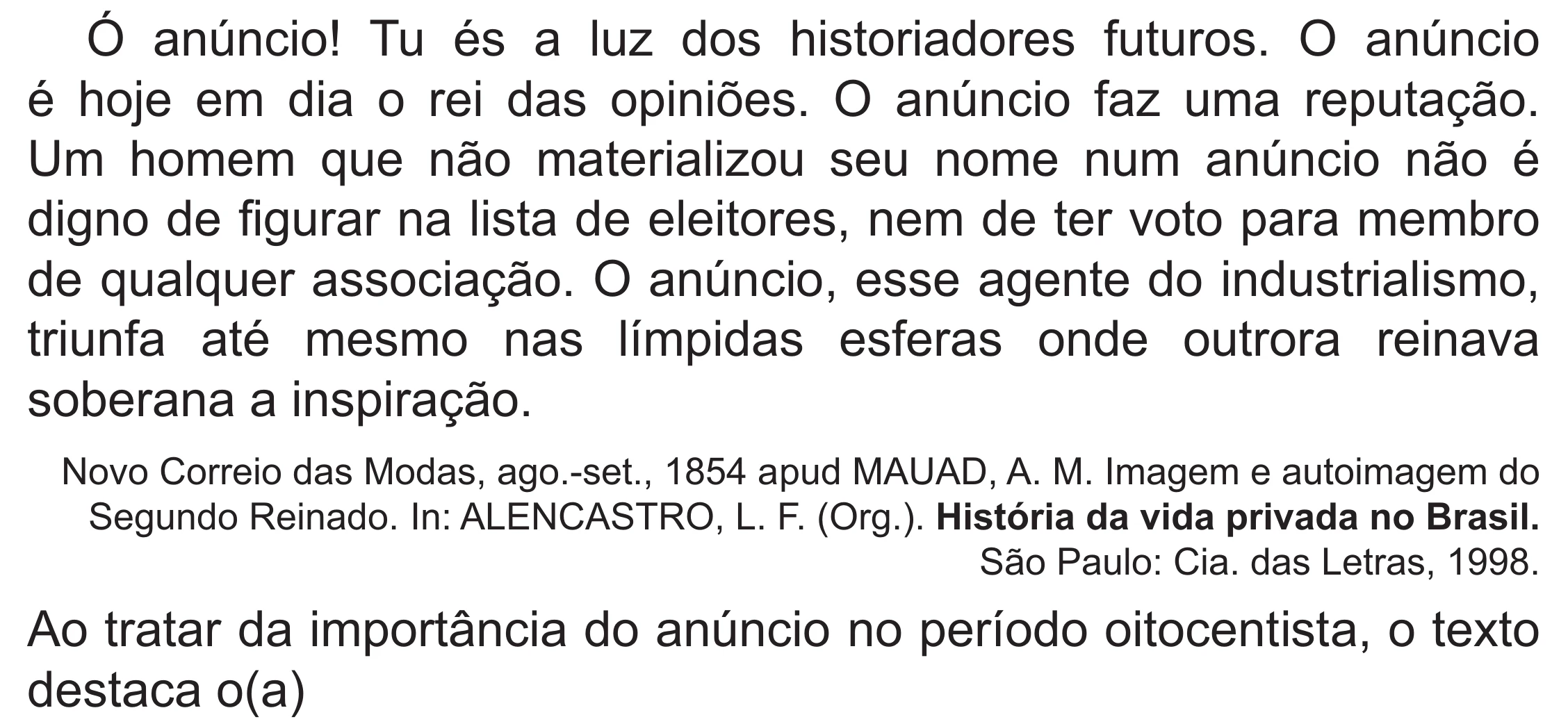 Enunciado original completo da questão 75 do ENEM 2021 - 1º Dia – Caderno 2 – Amarelo (Superampliada) – Reaplicação/PPL/Segunda Oportunidade, página 71.