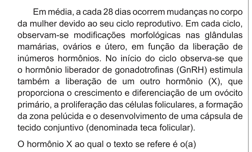 Enunciado original completo da questão 46 do ENEM 2014 - 1º Dia – Caderno 3 – Branco – Terceira aplicação, página 17.