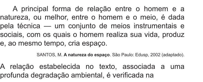Enunciado original completo da questão 30 do ENEM 2014 - 1º Dia – Caderno 3 – Branco – Reaplicação/PPL, página 10.