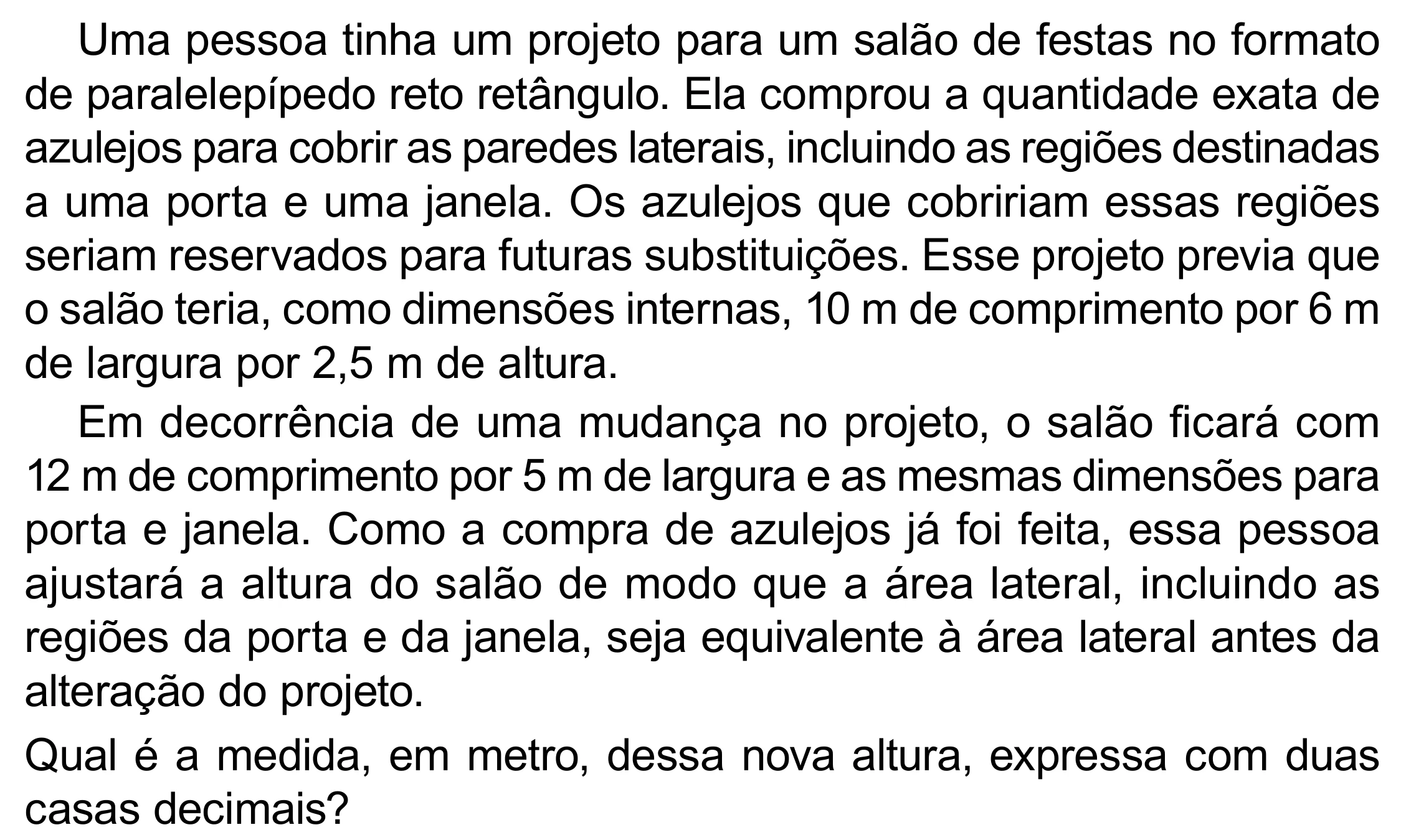 Enunciado original completo da questão 175 do ENEM 2023 - 2º Dia – Caderno 8 – Rosa (Superampliada) – Reaplicação/PPL, página 90.