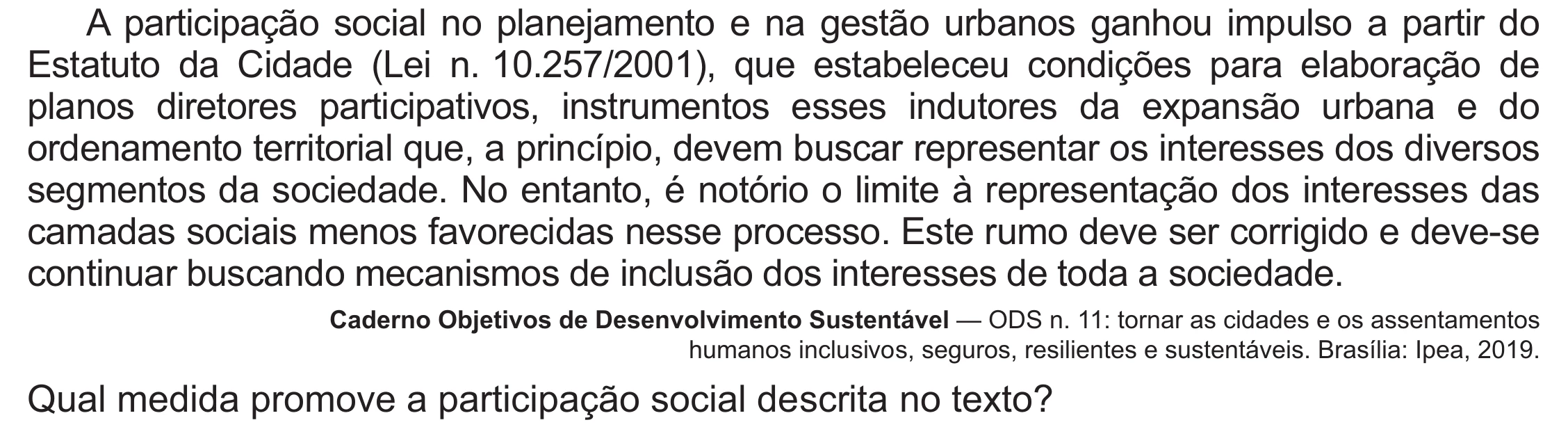 Enunciado original completo da questão 73 do ENEM 2021 - 1º Dia – Caderno 2 – Amarelo (Ampliada) – Aplicação Regular, página 55.