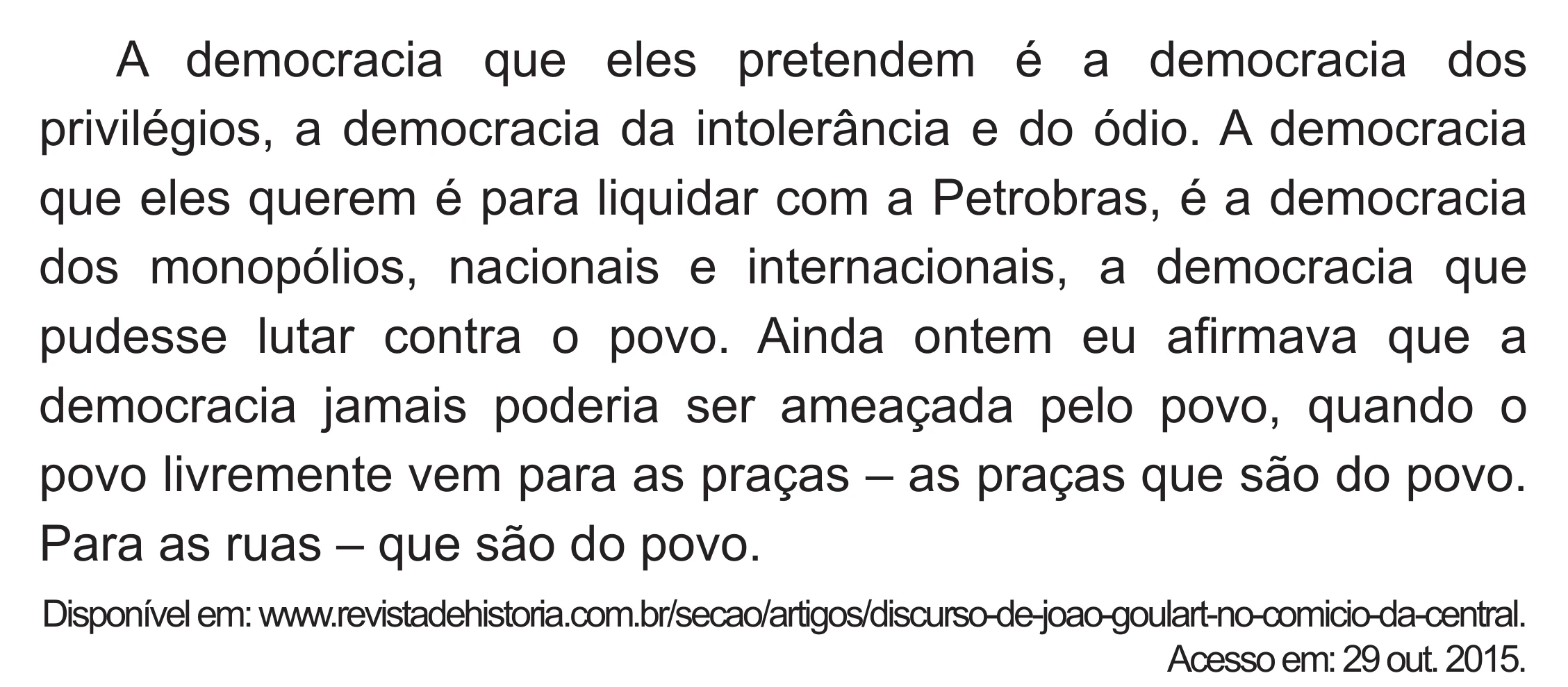 Enunciado original completo da questão 58 do ENEM 2018 - 1º Dia - Caderno 1 - Azul (Superampliada) – Aplicação regular, página 59.