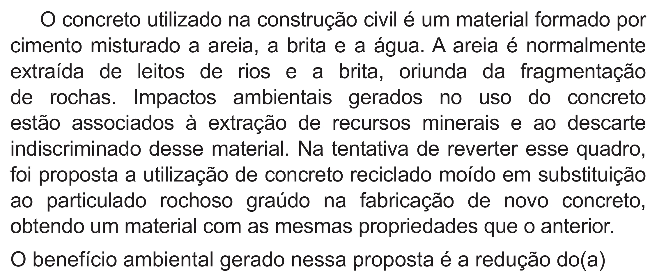 Enunciado original completo da questão 128 do ENEM 2019 - 2º Dia – Caderno 6 – Cinza (Superampliada) – Aplicação Regular, página 36.