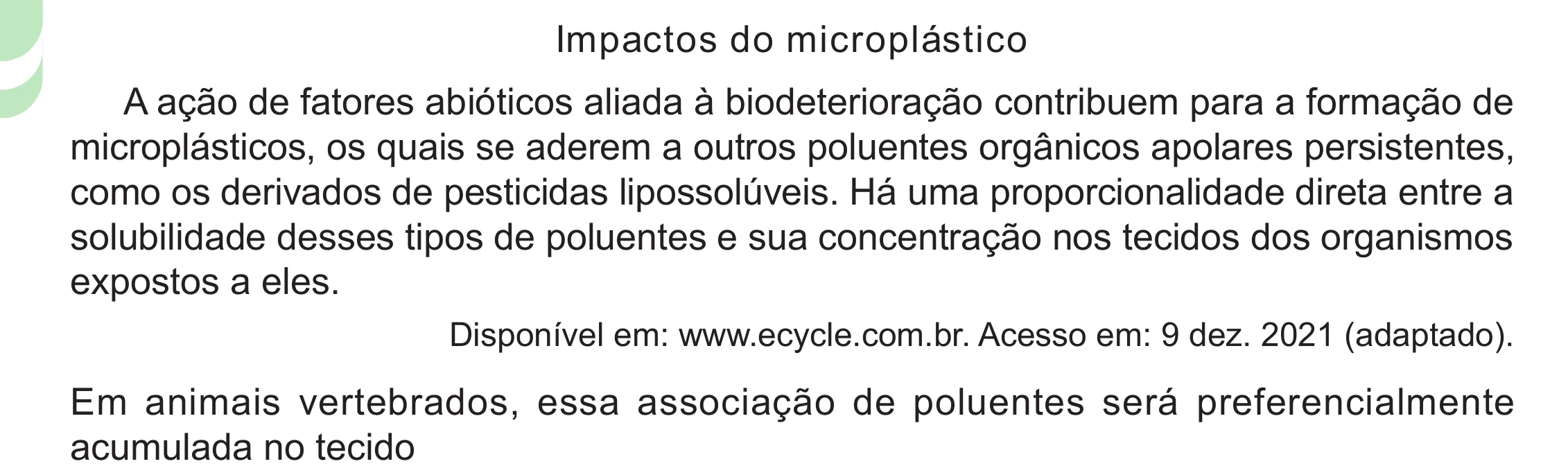 Enunciado original completo da questão 94 do ENEM 2024 - 2º Dia – Caderno 8 – Verde – Aplicação Regular - (Ampliada), página 4.