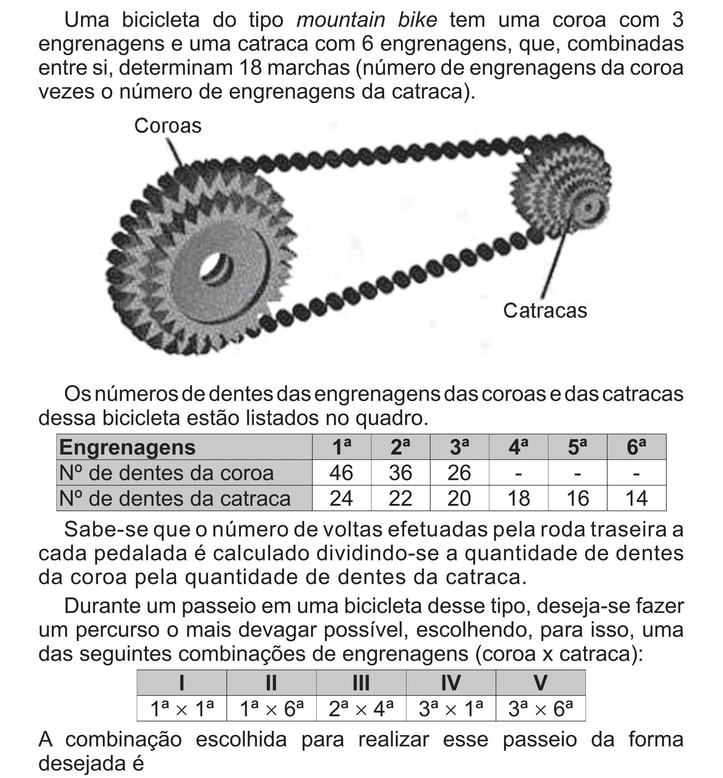 Enunciado original completo da questão 166 do ENEM 2017 - 2º Dia - Caderno 5 – Amarelo (Superampliada) – Aplicação regular, página 65.
