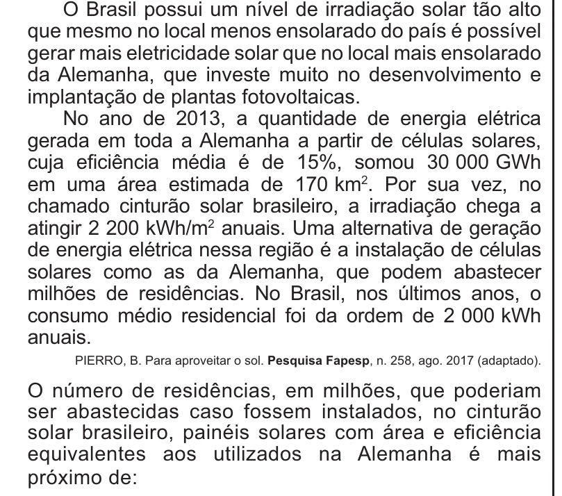 Enunciado original completo da questão 91 do ENEM 2021 - 2º Dia – Caderno 8 – Rosa – Reaplicação/PPL/Segunda Oportunidade, página 2.