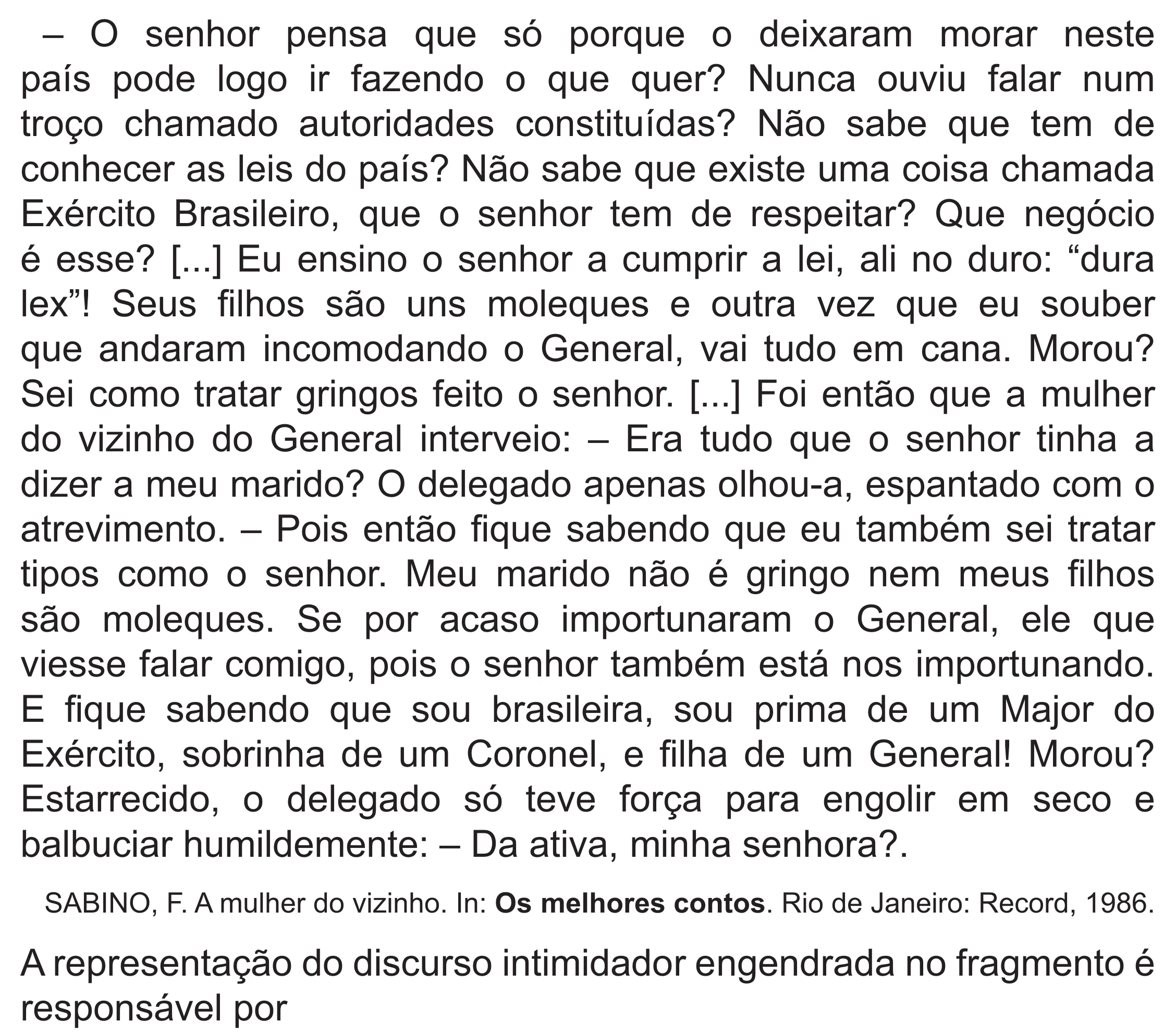 Enunciado original completo da questão 19 do ENEM 2021 - 1º Dia – Caderno 10 – Verde (Libras – Superampliada) – Aplicação Regular, página 24.