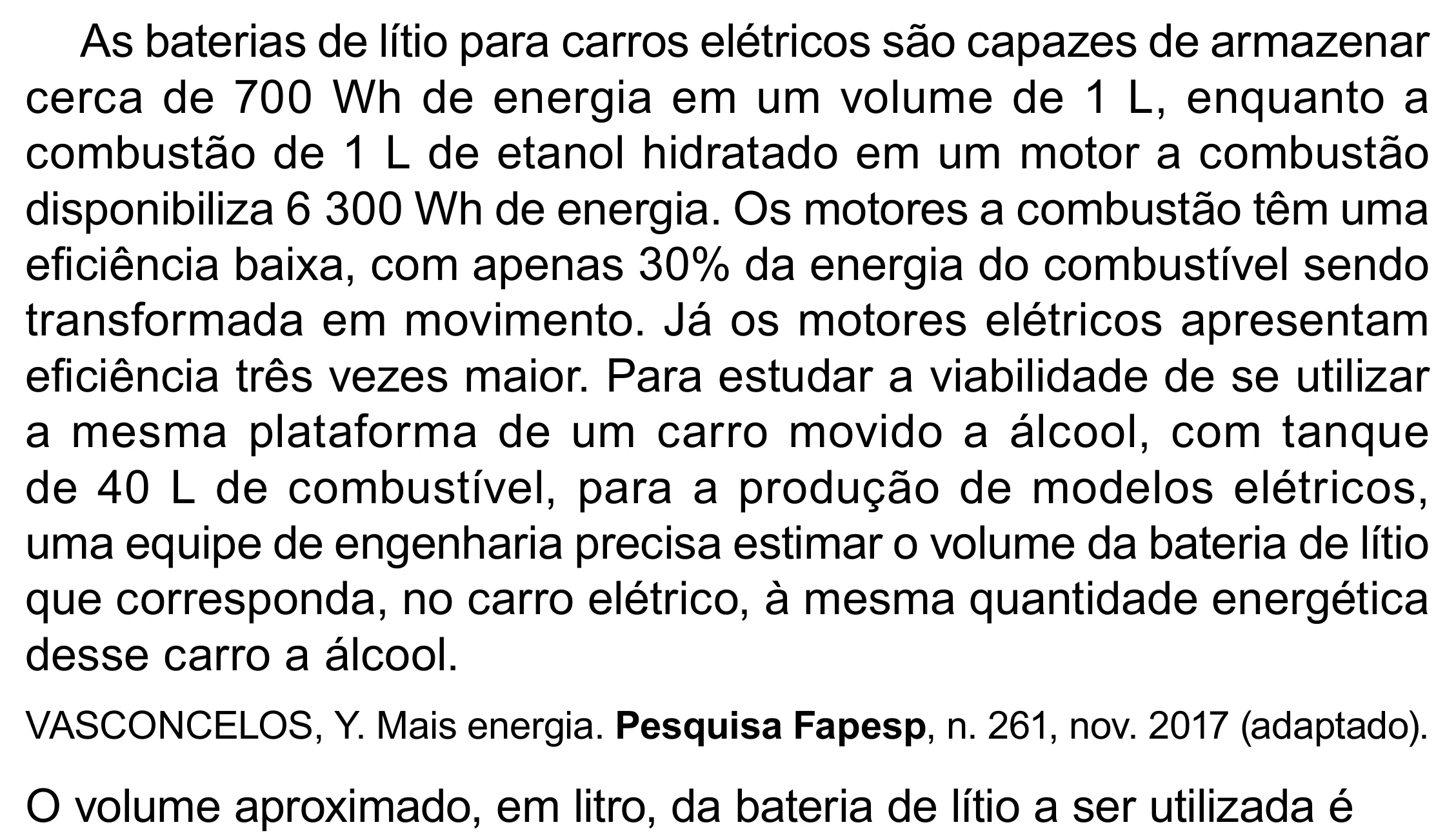 Enunciado original completo da questão 120 do ENEM 2023 - 2º Dia – Caderno 8 – Rosa (Superampliada) – Reaplicação/PPL, página 32.