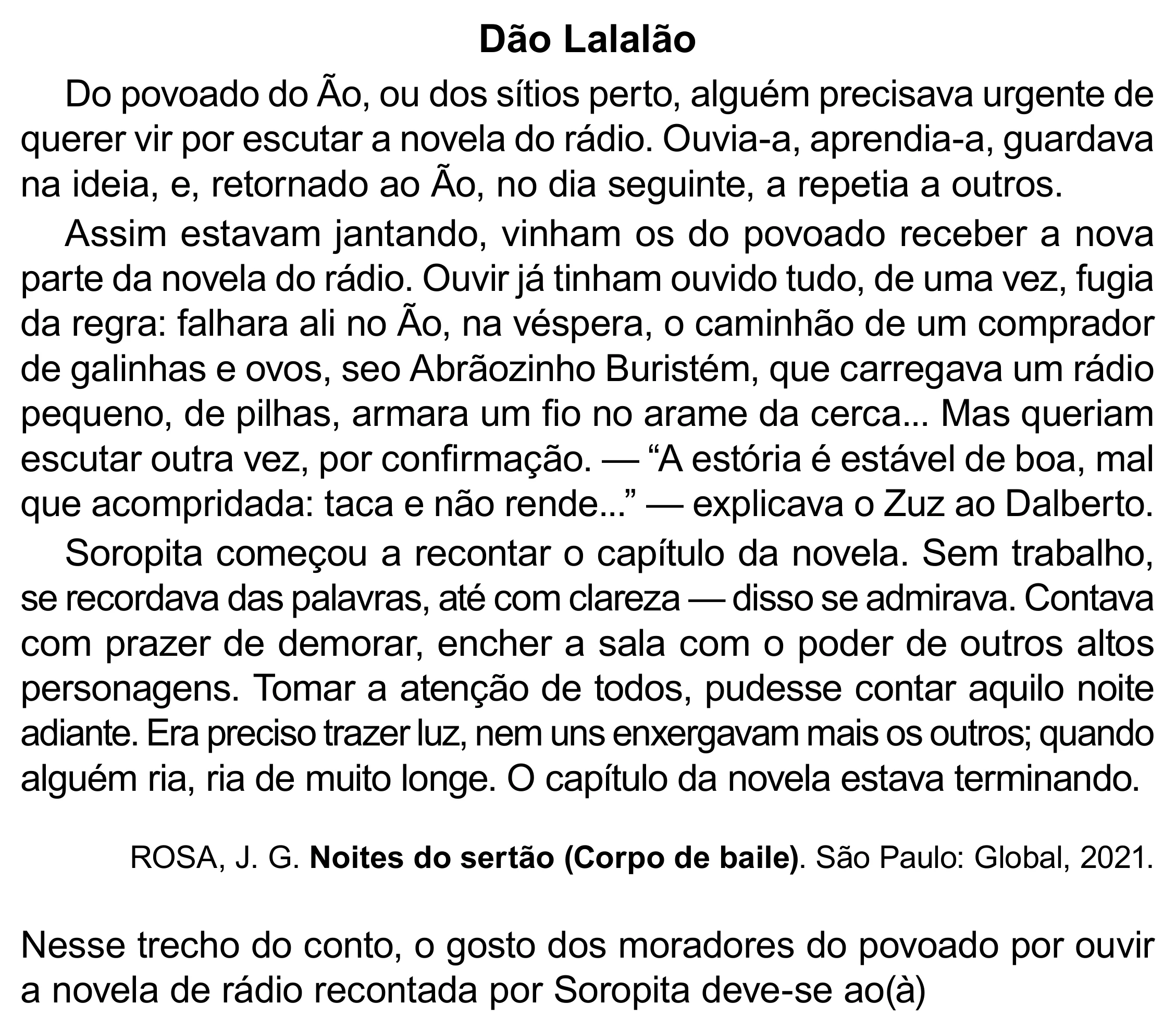 Enunciado original completo da questão 36 do ENEM 2023 - 1º Dia – Caderno 4 – Rosa – Aplicação Regular - (Superampliada), página 47.
