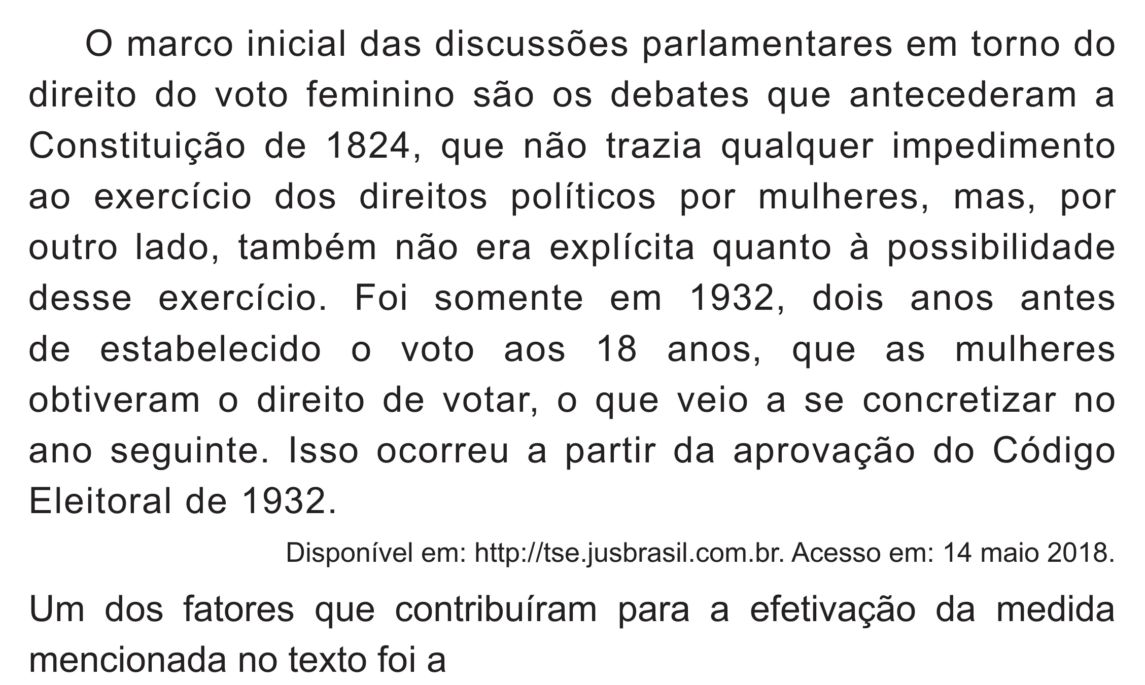 Enunciado original completo da questão 78 do ENEM 2018 - 1º Dia - Caderno 1 - Azul (Superampliada) – Aplicação regular, página 72.