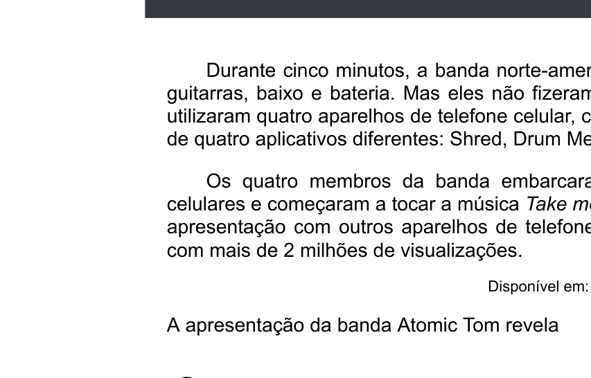 Enunciado original completo da questão 7 do ENEM 2020 - 1º Dia - Caderno 4 – Rosa – Espanhol – Aplicação digital, página 11.