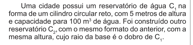 Enunciado original completo da questão 163 do ENEM 2011 - 2º Dia - Caderno 6 - Cinza – Reaplicação/PPL, página 27.