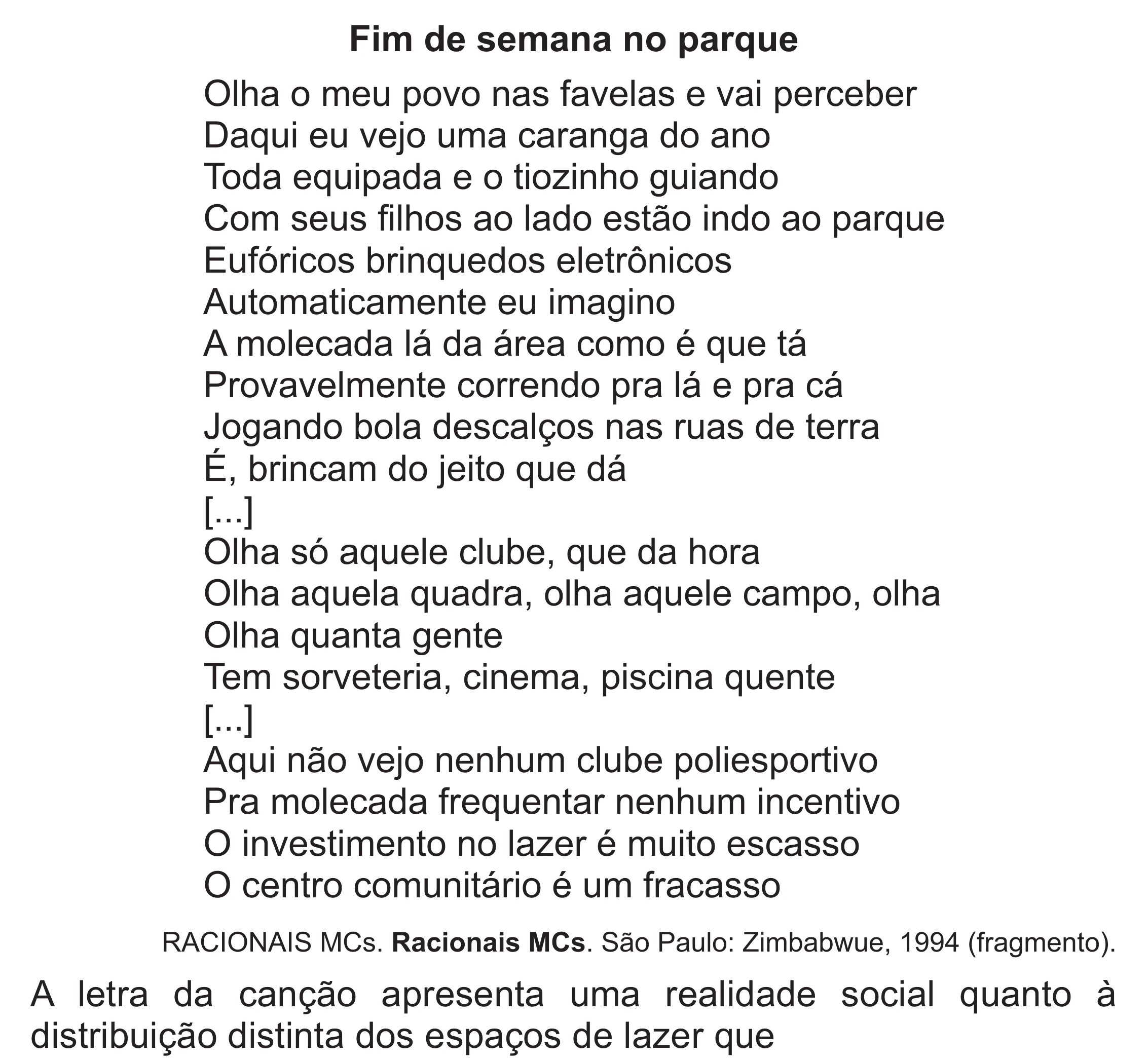Enunciado original completo da questão 42 do ENEM 2017 - 1º Dia - Caderno 1 - Azul (Superampliada) – Aplicação regular, página 45.