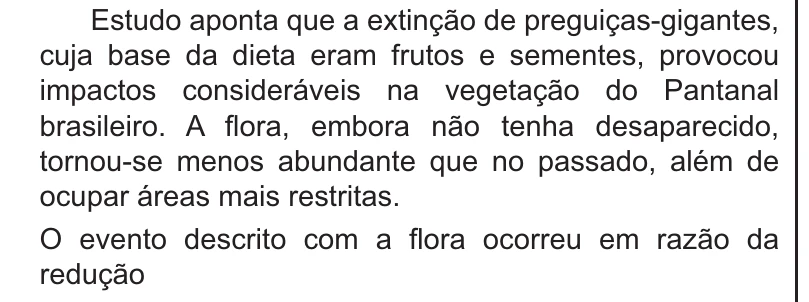 Enunciado original completo da questão 95 do ENEM 2021 - 2º Dia – Caderno 11 – Laranja (braile e ledor) – Aplicação Regular, página 3.
