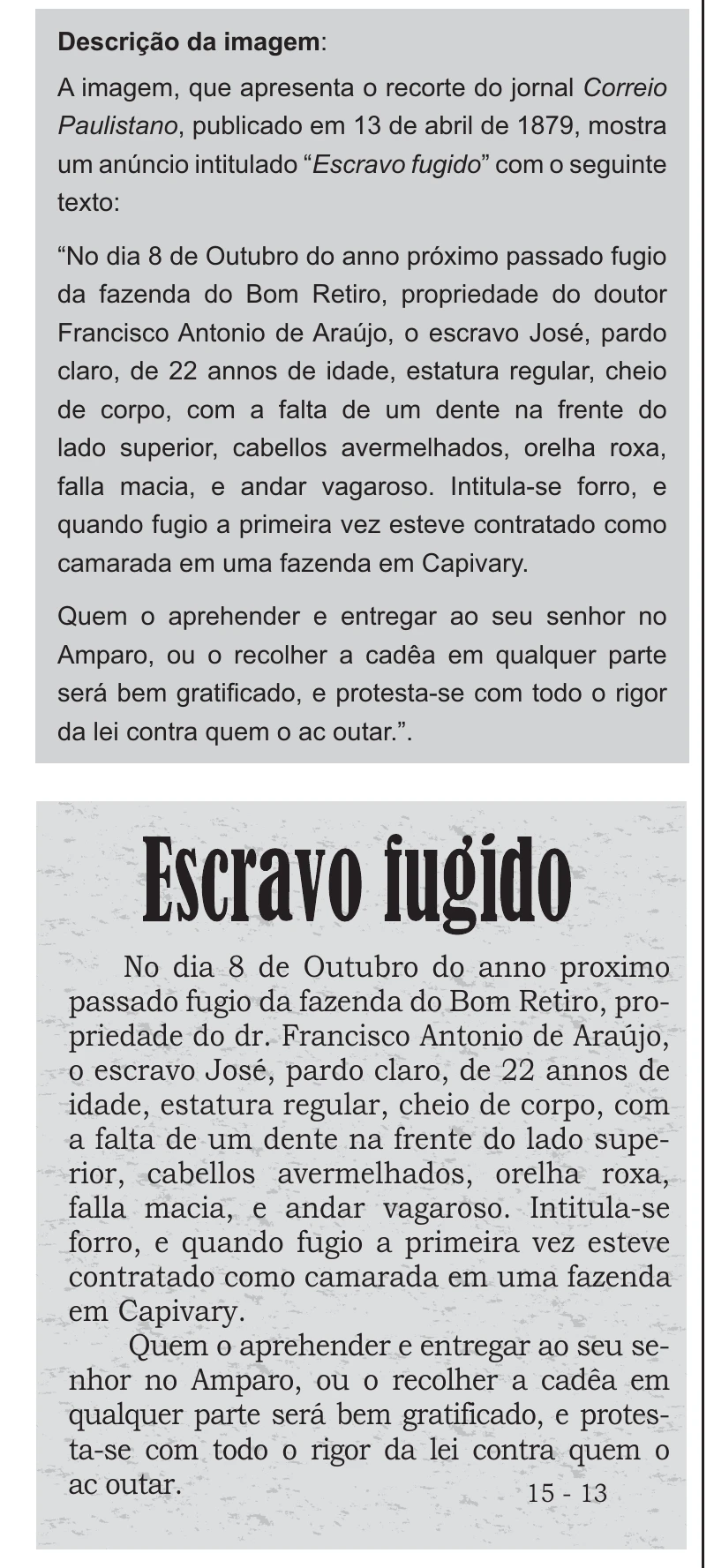 Enunciado original completo da questão 49 do ENEM 2021 - 1º Dia – Caderno 9 – Laranja (Braile e ledor) – Aplicação Regular, página 25.