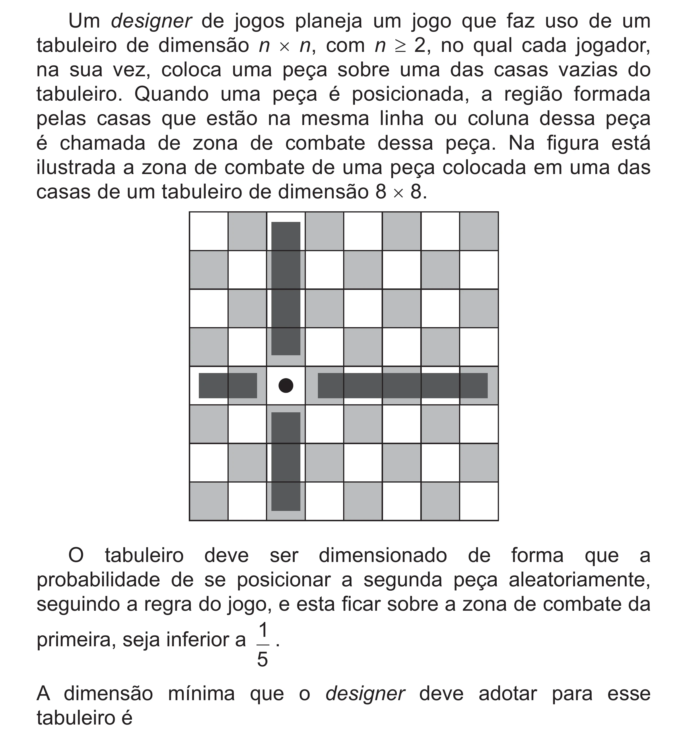 Enunciado original completo da questão 180 do ENEM 2018 - 2º Dia - Caderno 5 – Amarelo (Superampliada) – Aplicação regular, página 79.