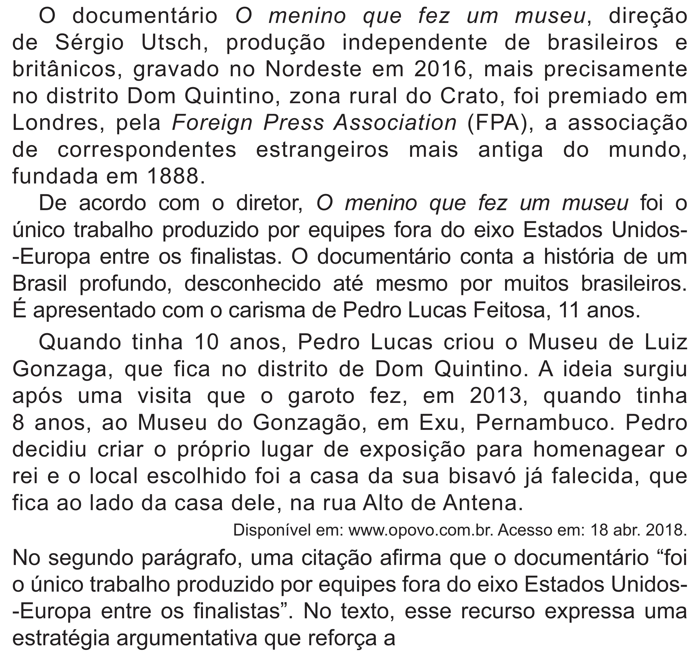 Enunciado original completo da questão 42 do ENEM 2021 - 1º Dia – Caderno 10 – Verde (Libras – Superampliada) – Aplicação Regular, página 47.